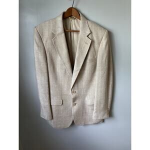 Vintage Linen Slub Summer Flax Blazer